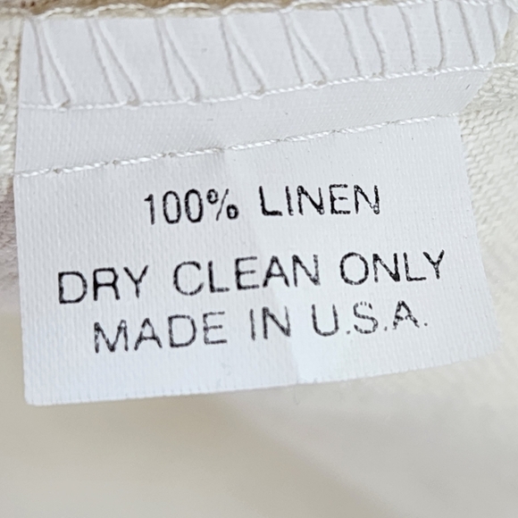 Tiar Bellomo Women's Vintage 100% Linen Button Front Lagenlook Blouse - M - Picture 8 of 8